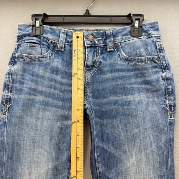 Buckle Black Jeans Women's 25x32 (2) Blue Straight Fit #146 Stone Wash Preppy - Picture 12 of 14